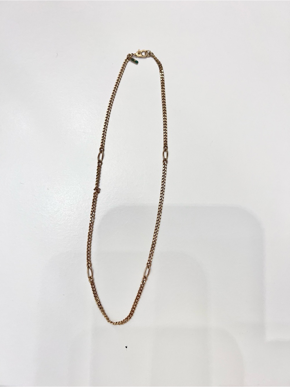 Monet Gold-Tone Mixed Link Necklace